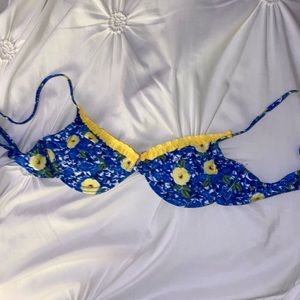 floral bikini top